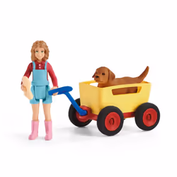Schleich Puppy Wagon Ride