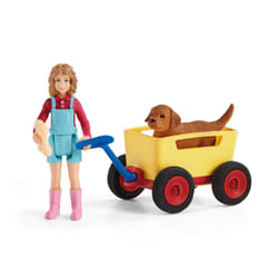 Schleich Puppy Wagon Ride