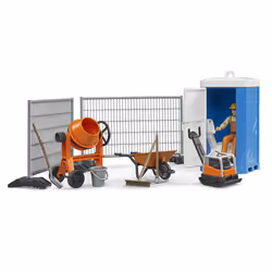 Bruder bworld 62008 Construction Set: Mixer  railings  Figure  Accessories