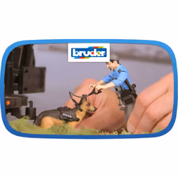 Bruder 62150 bworld Policeman with Dog