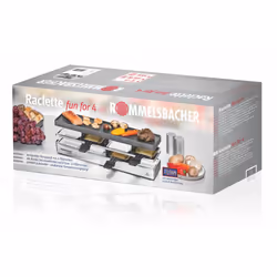 Rommelsbacher RC 800 raclette grill 4 person(s) 795 W Black, Silver - Additional view 4