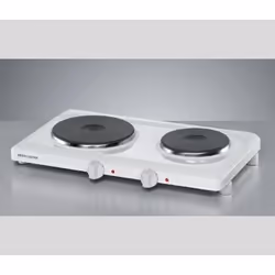 Rommelsbacher THL 2597, White, Countertop, Sealed plate, 2 zone(s), 2 zone(s), Large