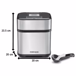 Rommelsbacher IM 12 ice cream maker Traditional ice cream maker 1.5 L Black, Stainless steel - Additional view 8