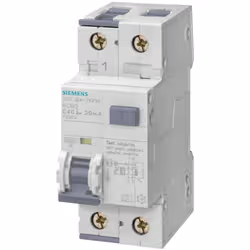 Siemens RCBO 1+N 2MW 10kA Type A 30mA B16