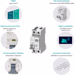 Siemens RCBO 1+N 2MW 10kA Type A 30mA B16 - Additional view 6