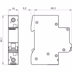 Siemens CIRCUIT BREAKER 6KA 1POL C13 - Additional view 6