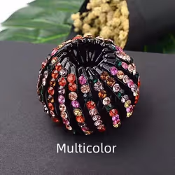 Nest Horse Tail Head Clip Folder Hairpin Sweet Girl Ball Head Hair Accessories Clip Sweet Hair Claw - multicolor
