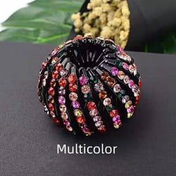 Nest Horse Tail Head Clip Folder Hairpin Sweet Girl Ball Head Hair Accessories Clip Sweet Hair Claw - multicolor