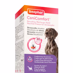 | CaniComfort Calming Diffuser Refill | Reduces Separation Anxiety & Stress in Dogs | Helps Ease Fear of Fireworks | Covers 7 ...