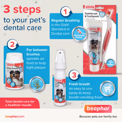 | Fresh Breath Anti-Plaque Spray | Dental Care for Dogs & Cats | Helps Prevent Bad Breath |Combats Plaque & Tartar | 150ml