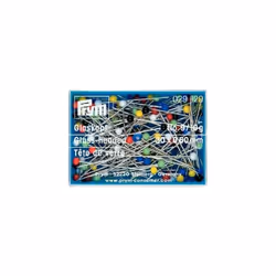 Prym Glass-Headed Pins, Metal, Multi-Colour, 5.7 x 4 x 1.5 cm