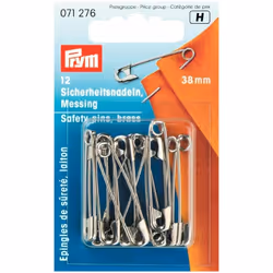 Prym Safety Pins  Gold - per pack of 12