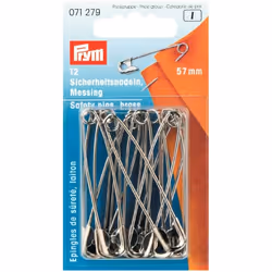 Prym Safety Pins Gold - per pack of 12