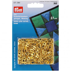 Prym Curved Safety Pins  Gold - per pack of 120
