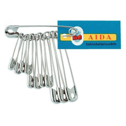 Prym Safety Pins  Silver - per pack of 12