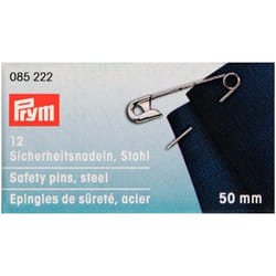Prym Safety Pins  Silver - per pack of 12