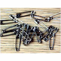 Prym Safety Pins Black - per pack of 12