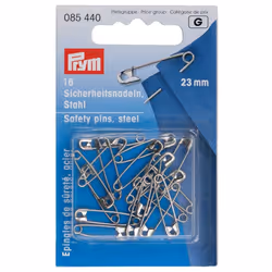 Prym 085440, Safety pin, Stainless steel, Steel, 16 pc(s)