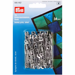 Prym Safety Pins Silver - per pack of 75