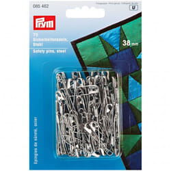 Prym Safety Pins  Silver - per pack of 75