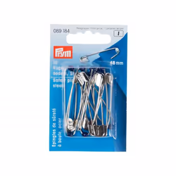 Prym Safety Pins Silver - per pack of 10