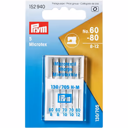 Prym Sewing Machine Needles, Metal, Silver, 9.3 x 5.7 x 0.7 cm