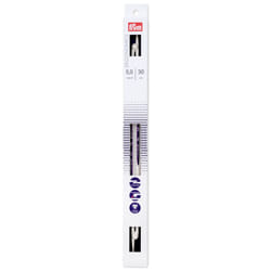 Prym Ergonomics 12 Single Point  5mm  2 Count Knitting Needles  One Size  Alabaster White