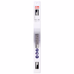 Prym Ergonomics 12 Single Point  5.5mm  2 Count Knitting Needles  One Size  Alabaster White