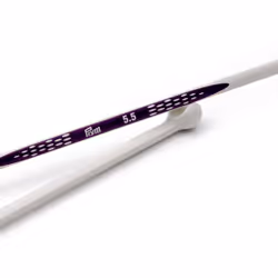 Prym Ergonomics 12 Single Point  5.5mm  2 Count Knitting Needles  One Size  Alabaster White