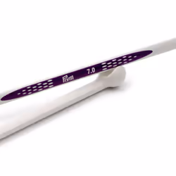 Prym Ergonomics 12 Single Point  7mm  2 Count Knitting Needles  One Size  Alabaster White