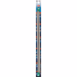 Prym 16 Single Point Aluminum  6.5mm Knitting Needles  Grey 2 Count