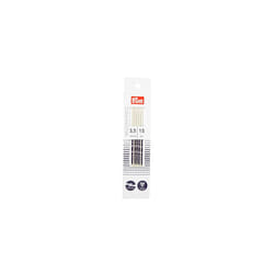 PRYM_194153-1 Double-Pointed Knitting pins Ergonomics 15 cm 3.50 mm x 1, White, One Size