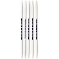 Prym Double-Point Ergonomic KnittingPins/Needles (Set of 5) 4.5mm x 20cm Length, Metal, Multi-Colour, 22 x 4 x 1 cm