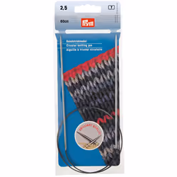 Prym 24"" Circular Brass Knitting Needles 2.5mm