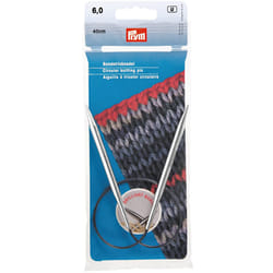 Prym 16"" Circular Brass Knitting Needles  6mm