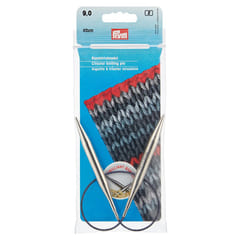 Prym 16"""" Circular Brass Knitting Needles  9mm