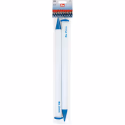 Prym 16 Single Point Plastic 25mm Knitting Needles 547yds/12lb5.44kg0.25mm Grey 2 Count
