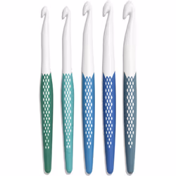Prym 218441-1 Crochet Hook for Wool Ergonomics 7.00-12.00 mm x 1 Set, White, 12mm