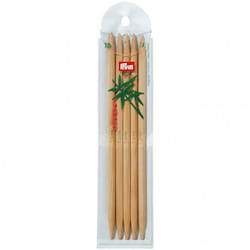 Prym Bamboo Double Point Needles 20cm - per pack of 5