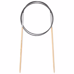 Prym 222503, Circular knitting needle, Black, Natural, Silver, Bamboo, Metal, Plastic, 800 mm, 2.5 mm, 1 pc(s)