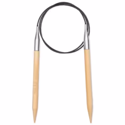 Prym 222503, Circular knitting needle, Black, Natural, Silver, Bamboo, Metal, Plastic, 800 mm, 8 mm, 1 pc(s)