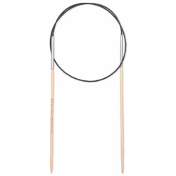 Prym 222513, Circular knitting needle, Black, Natural, Silver, Bamboo, Metal, Plastic, 600 mm, 2.5 mm, 1 pc(s)