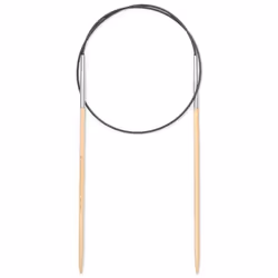 Prym 222514, Circular knitting needle, Black, Natural, Silver, Bamboo, Metal, Plastic, 600 mm, 3 mm, 1 pc(s)