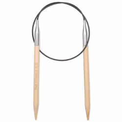 Prym 222551, Circular knitting needle, Black, Natural, Silver, Bamboo, Metal, Plastic, 600 mm, 7 mm, 1 pc(s)