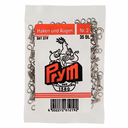 Prym Hook & Eye Fasteners Silver - per pack of 35