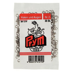 Prym Hook & Eye Fasteners  Silver - per pack of 35