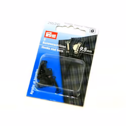 Prym Hook & Bar Fasteners Black - per pack of 3