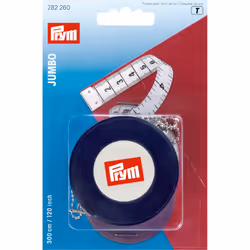 Prym 282260 tape measure 3 m Polyvinyl chloride (PVC) Black, White