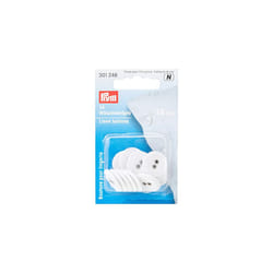 Buttons, White, 28'' 18 mm