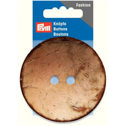 Prym Round Coconut Buttons  Beige - each